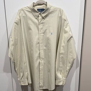 Polo by Ralph Lauren Beige Checkered Men's Shirt